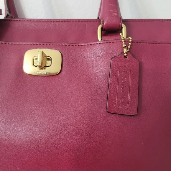 Coach Magenta Leather Chelsea Carryall Satchel - Picture 5 of 16